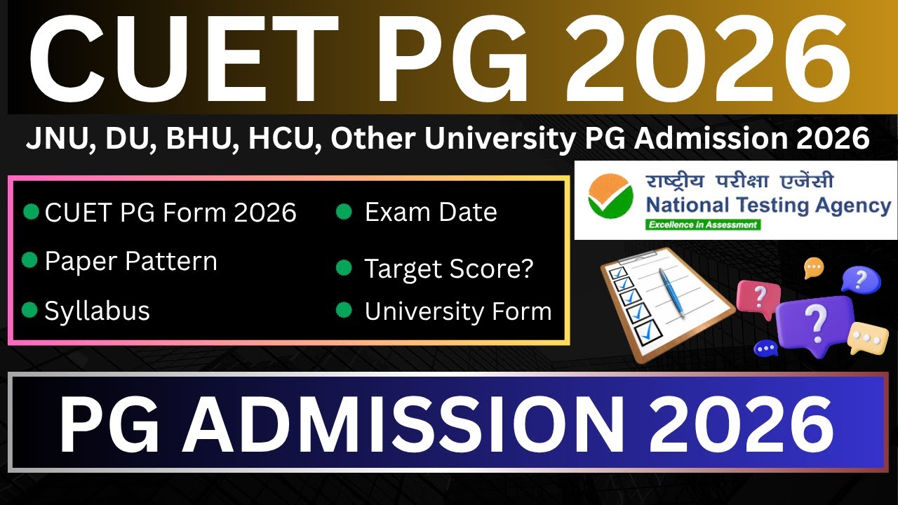 CUET PG Exam All Update 2026 || CUET PG Form, Exam, Syllabus, Paper Pattern Etc. #anas_du