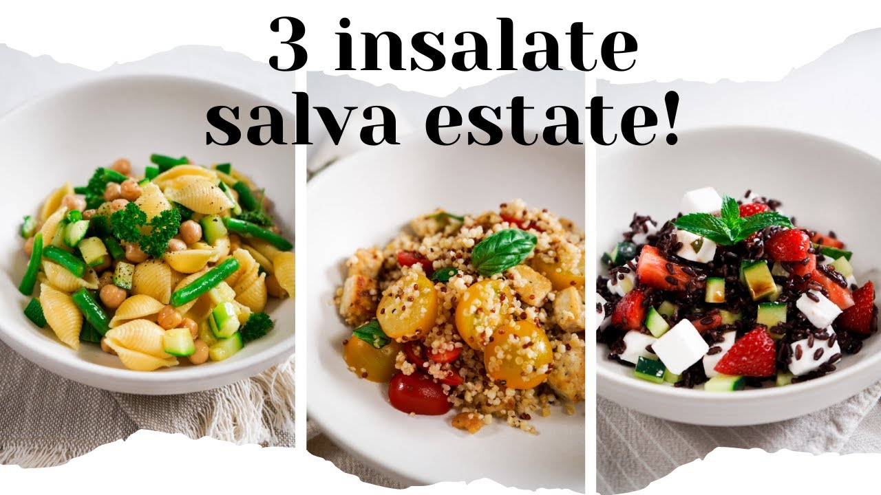 3 IDEE PER INSALATE FREDDE | quinoa e bulgur, pasta, riso