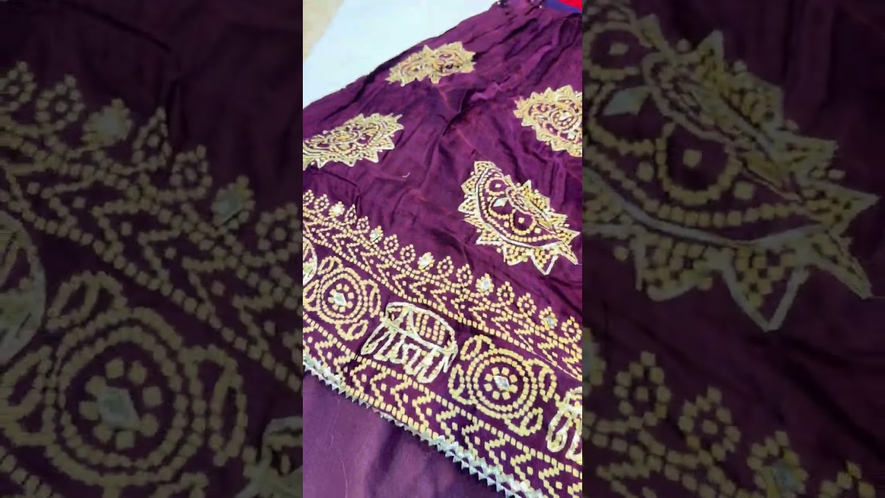Royal Gajji Silk Lehenga Set 👑 Bandhani Design | Kacha Gota Hand Work | New Arrival
