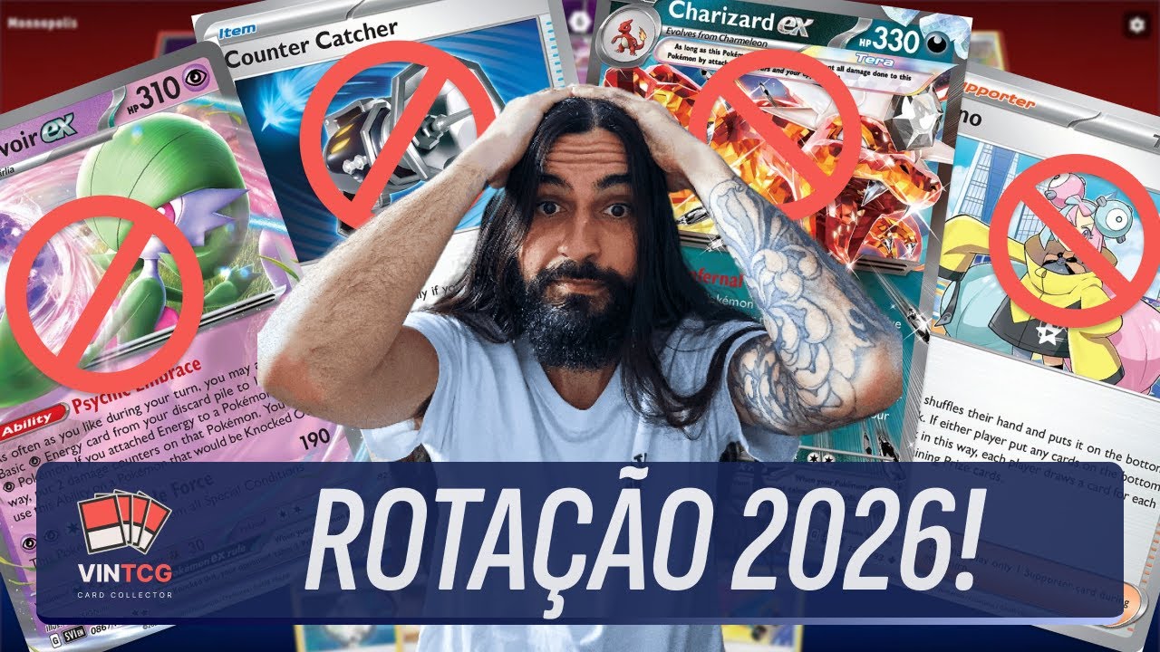 NÃO MONTE SEU BARALHO POKÉMON SEM VER ESSE VÍDEO! TUDO SOBRE A ROTAÇÃO DE CARTAS 2026!