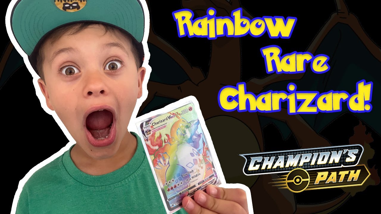 I finally pulled a Pokemon Rainbow Rare Charizard VMAX Card!!! 🚨🔥🚨🔥
