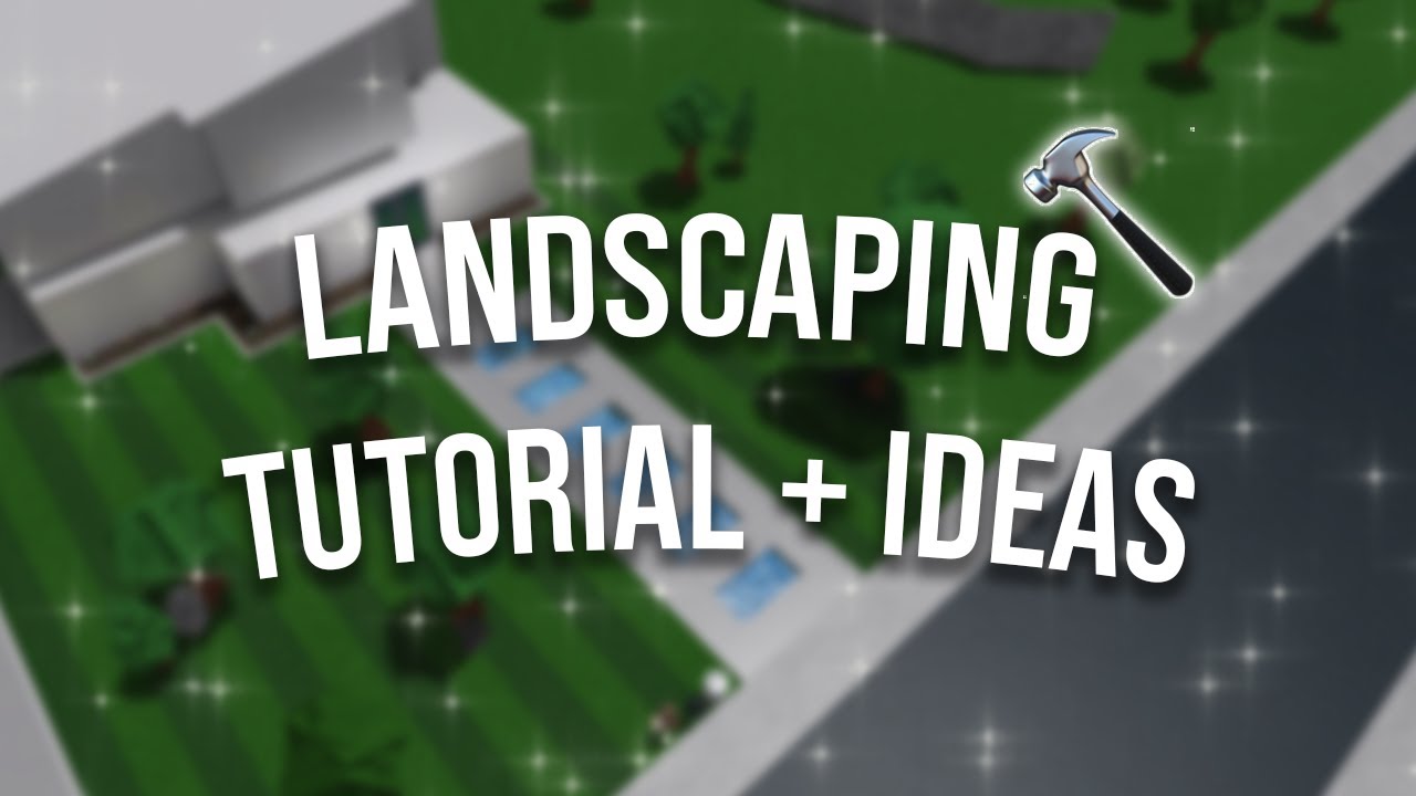 BLOXBURG - How To Landscape! | Yard Ideas & Building Hacks