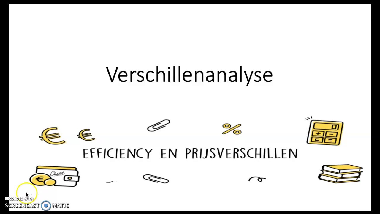 Prijs- en efficiencyverschillen