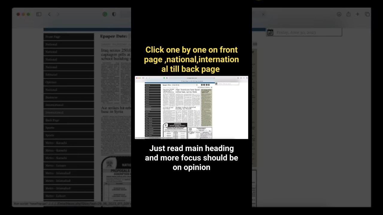 how to read dawn English newspaper in 1 hour#dawn #css#pms#current affair