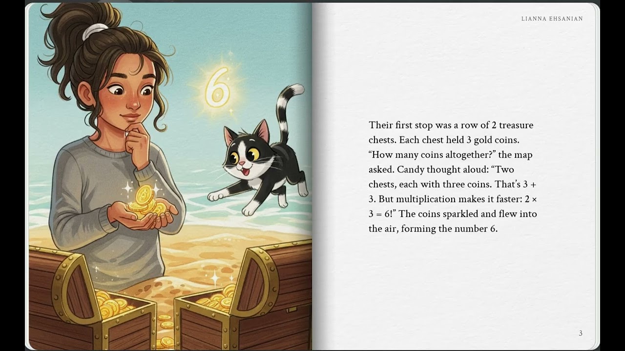 7 super skills For Kids- THE TREASURE MAP OF MULTIPLICATION