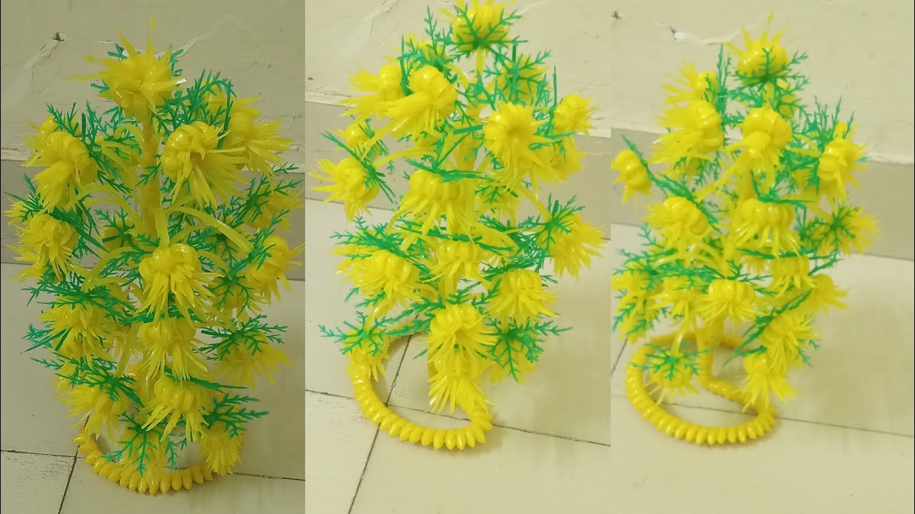 Plastic wire ka guldasta banaen aasan Tarika y