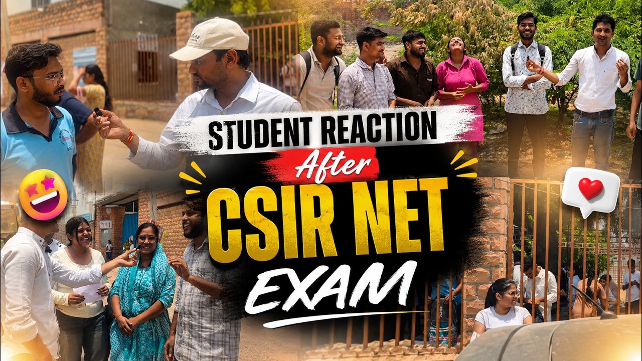 Easy/Hard : Students Response to CSIR NET JRF June 2026 Exam  - IFAS