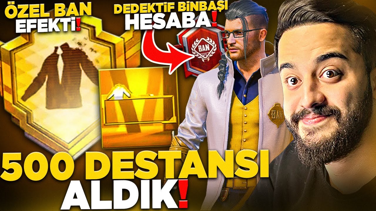 ÖZEL DEDEKTİF BİNBAŞI HESABA 500 DESTANSI ALDIK! ÖZEL BAN EFEKTİ! PUBG Mobile