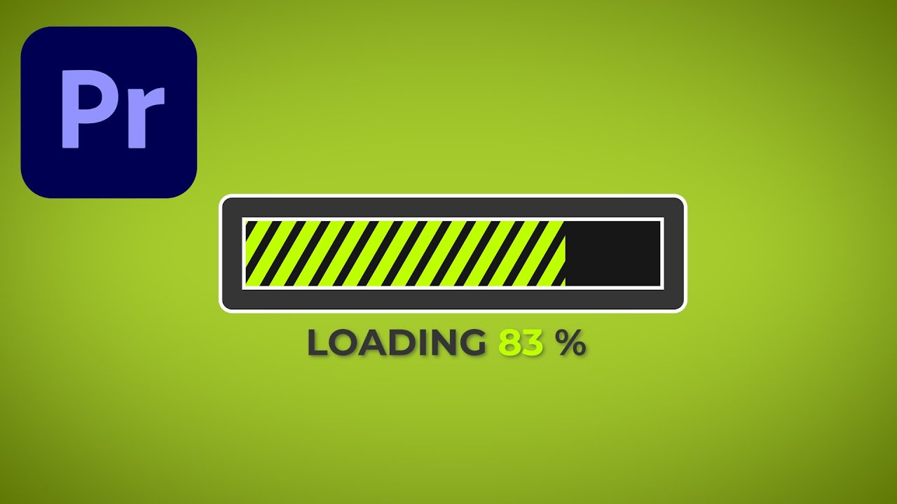 How to make a LOADING BAR and percentage counter in Premiere Pro