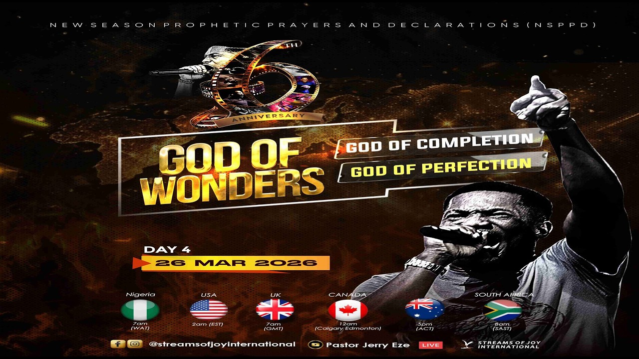 NSPPD 6TH ANNIVERSARY || GOD OF WONDERS, PERFECTION & COMPLETION [DAY 4] || NSPPD || 26TH MARCH 2026