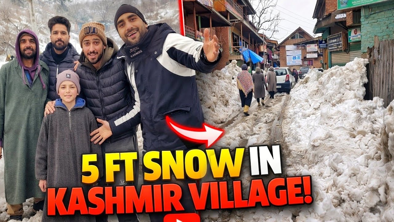 5 Feet Snow in Kashmir Village | Heavy Snowfall Reality
