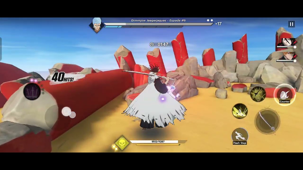 Testing out kenpachi in bleach soul resonance 