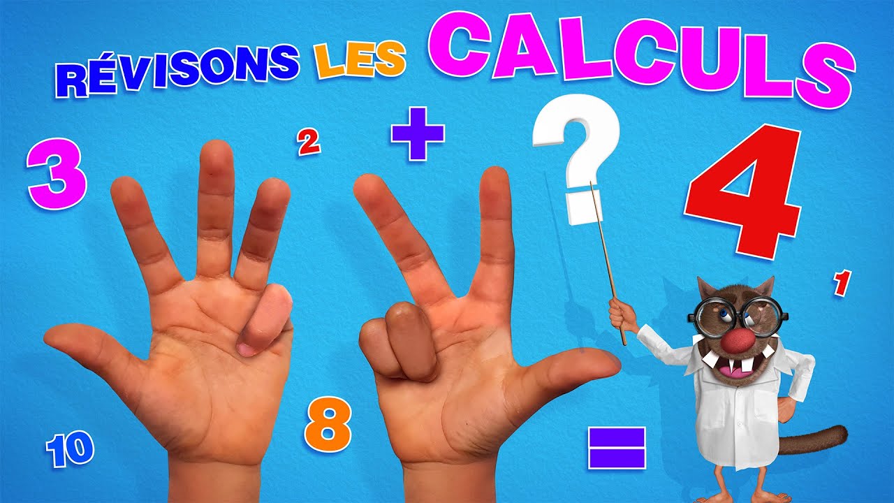 Foufou - R&eacute;visons les Calculs pour enfants/Let's review Maths for Kids (serie 04) 4k