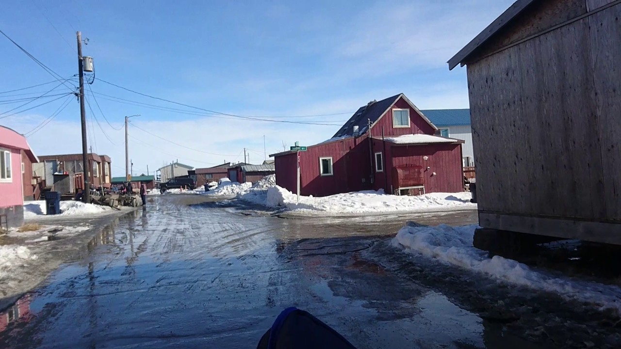 Spring atv drive around the streets of Nome, Alaska.
