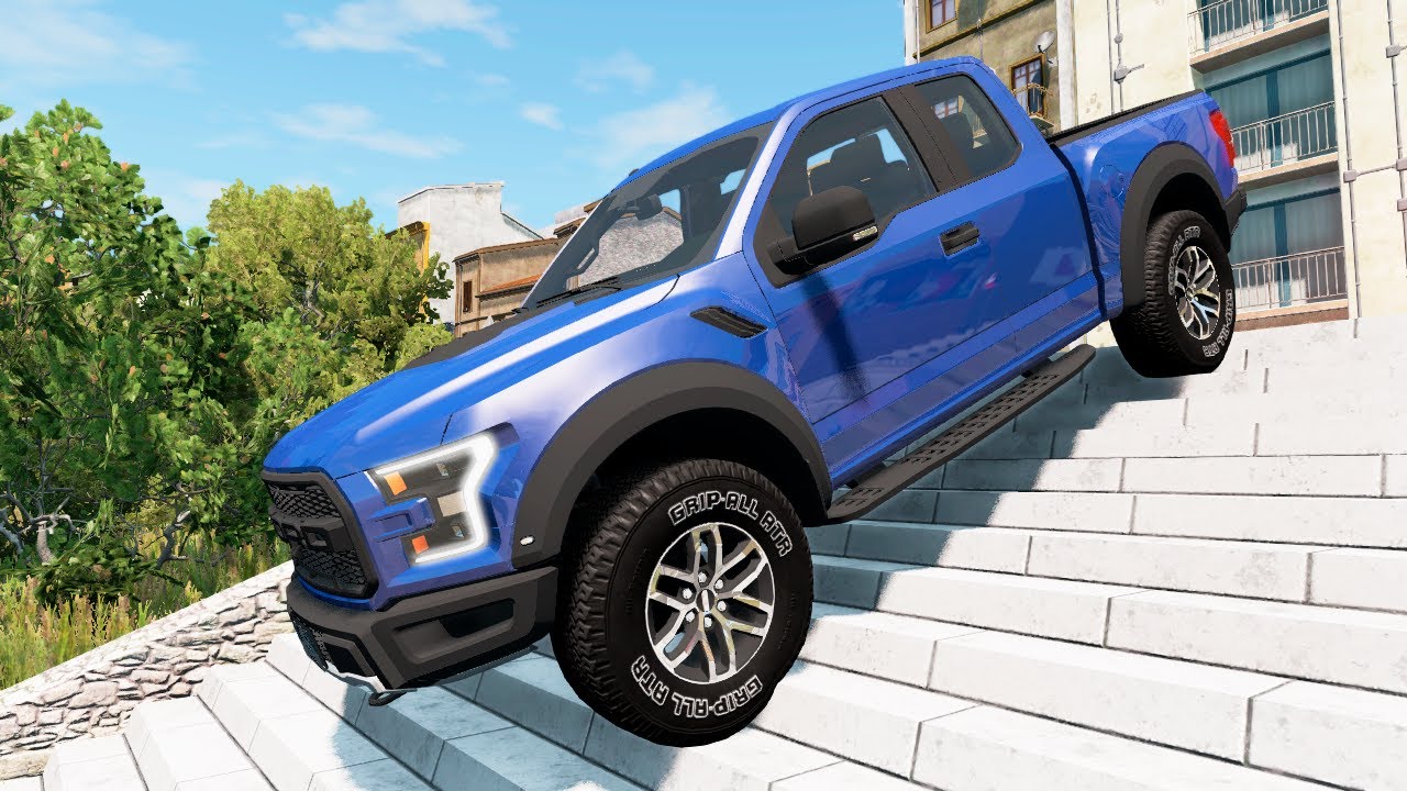 Cars vs Stairs #2 - BeamNG.drive