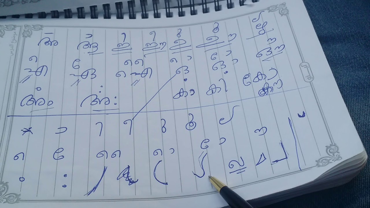 Clear methods of teaching all Malayalam Alphabets