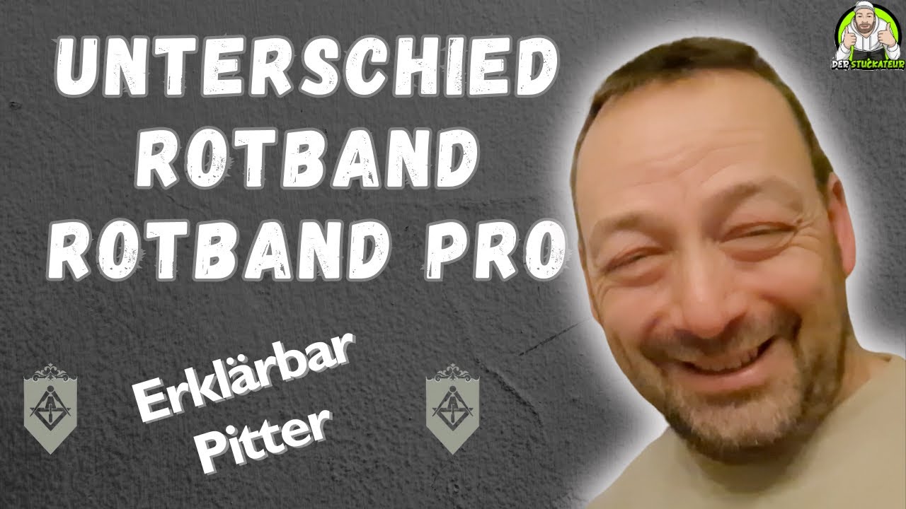 Erklärbar Pitter - Rotband vs. Rotband Pro - Der Unterschied erklärt!
