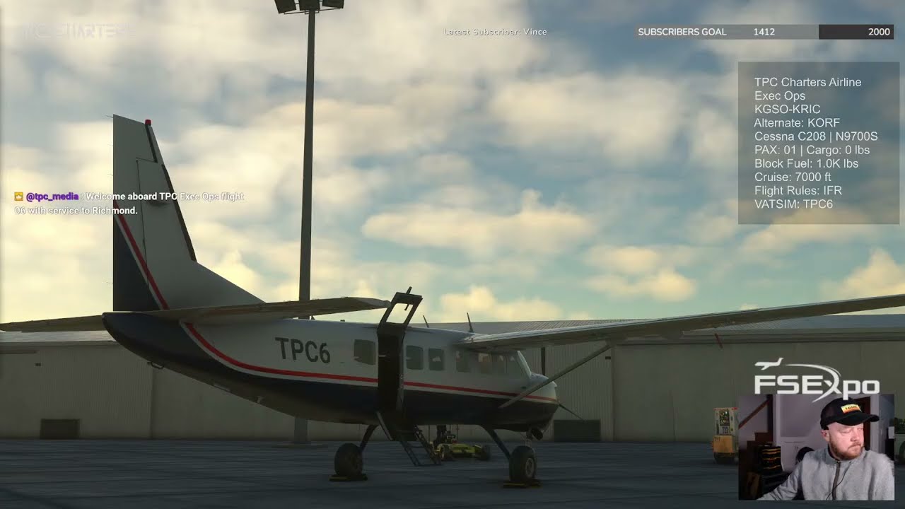 Greensboro to Richmond | Cessna C208 pro | TPC Charters Airline - Exec Ops | VATSIM | MSFS2020