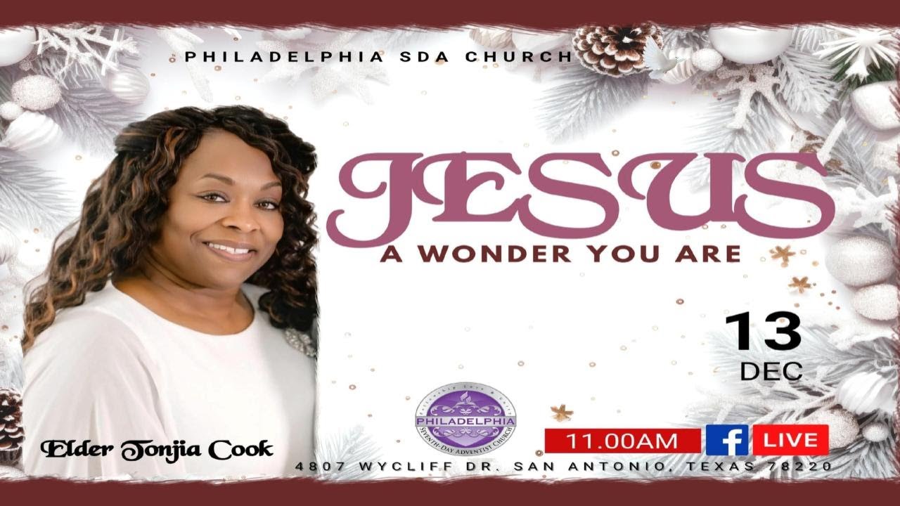 Jesus A Wonder You Are By Elder Tonjia Cook 12-13-25