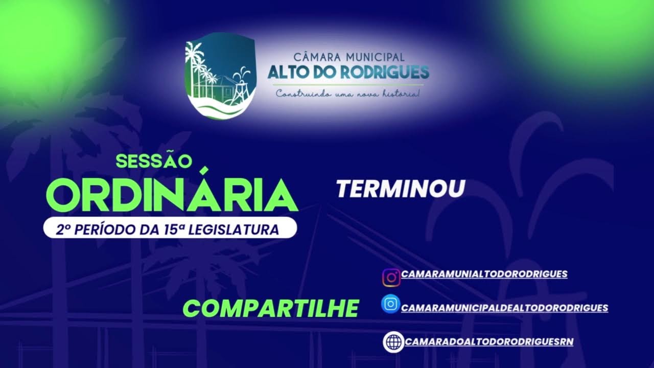 10ª Sessão Ordinária em 22 e outubro de 2025