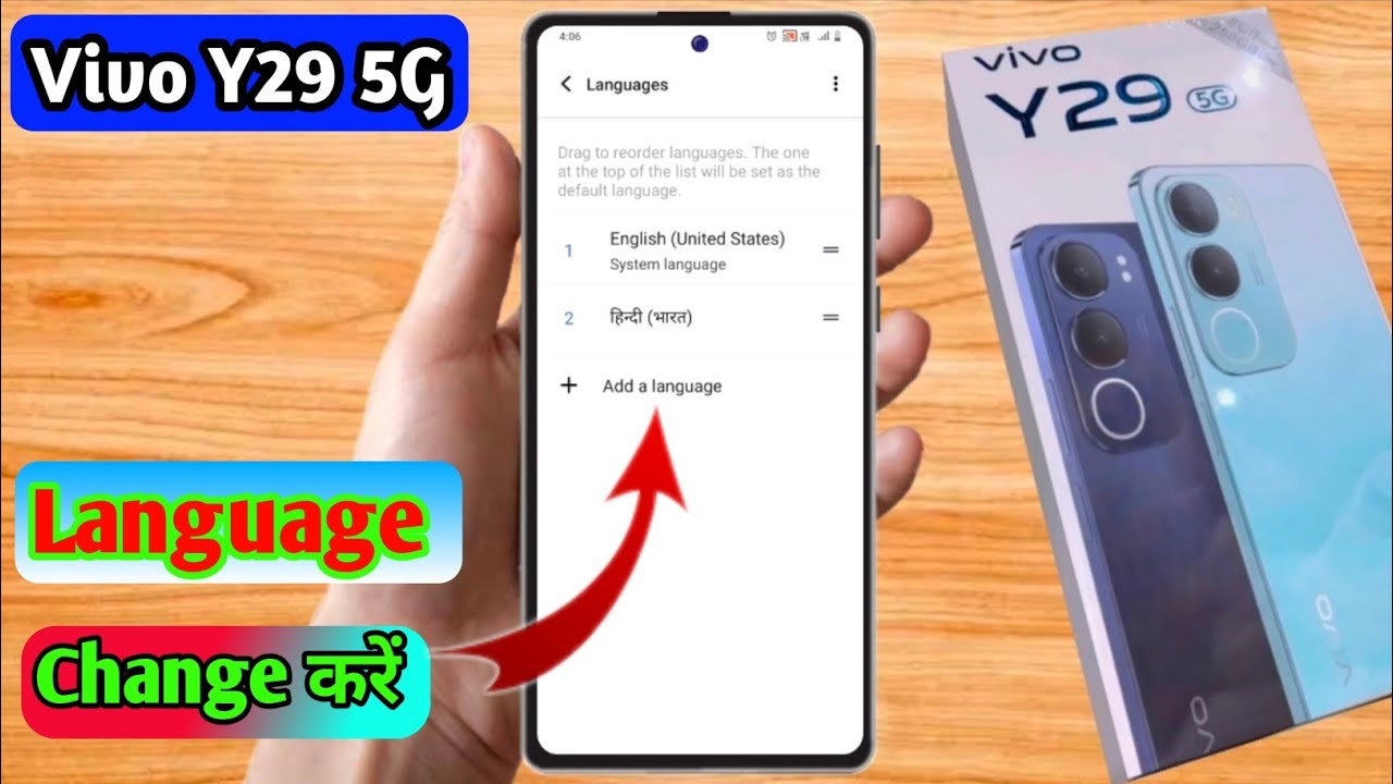 how to change language in vivo y29 5g | vivo y29 5g language setting