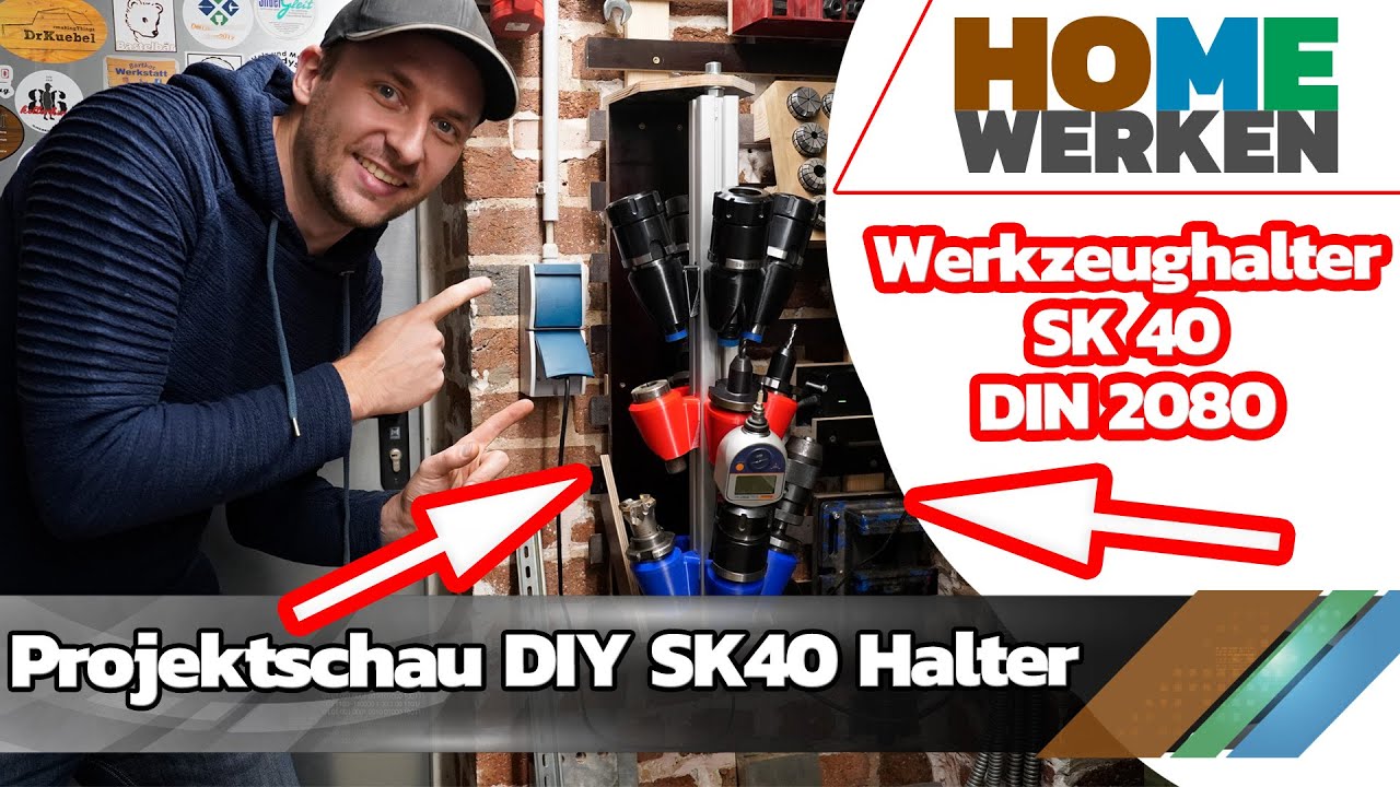 DIY SK40 Werkzeughalter, DIN2080 Halter, Projektvorschau