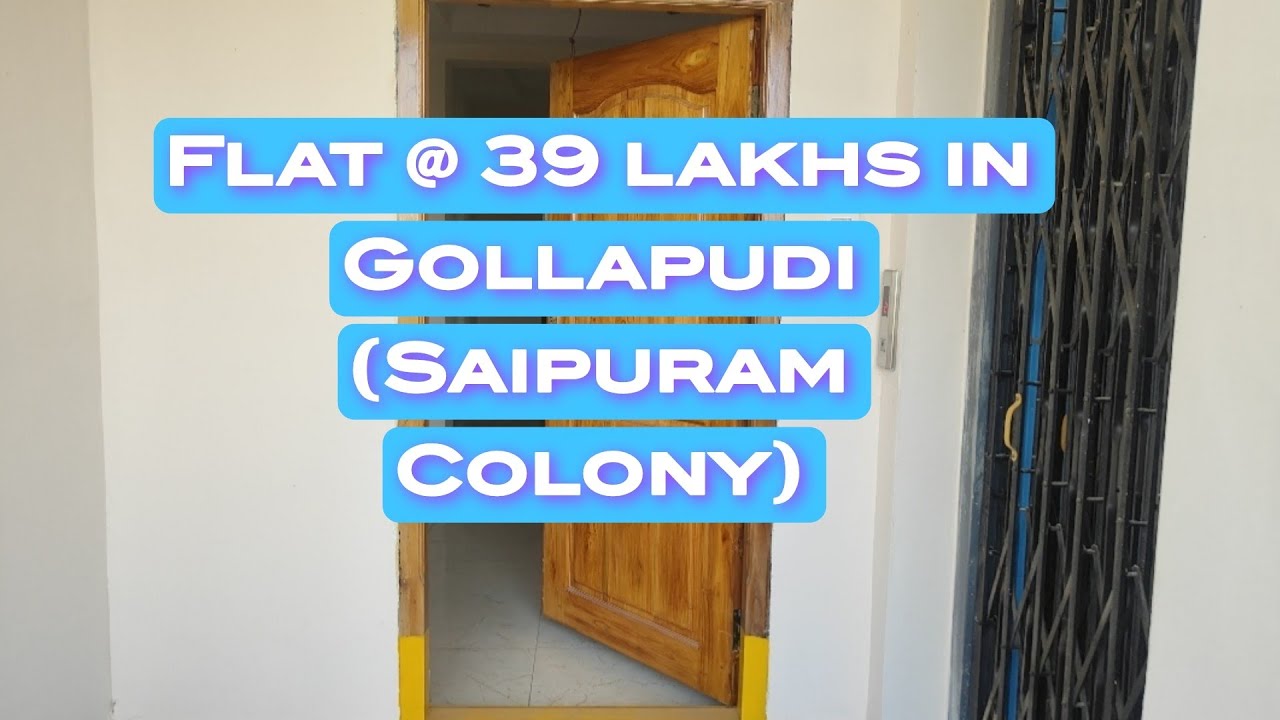 New 2BHK Flat for sale In Gollapudi(Saipuram Colony) only for 39 lakhs... Contact:7396289490 