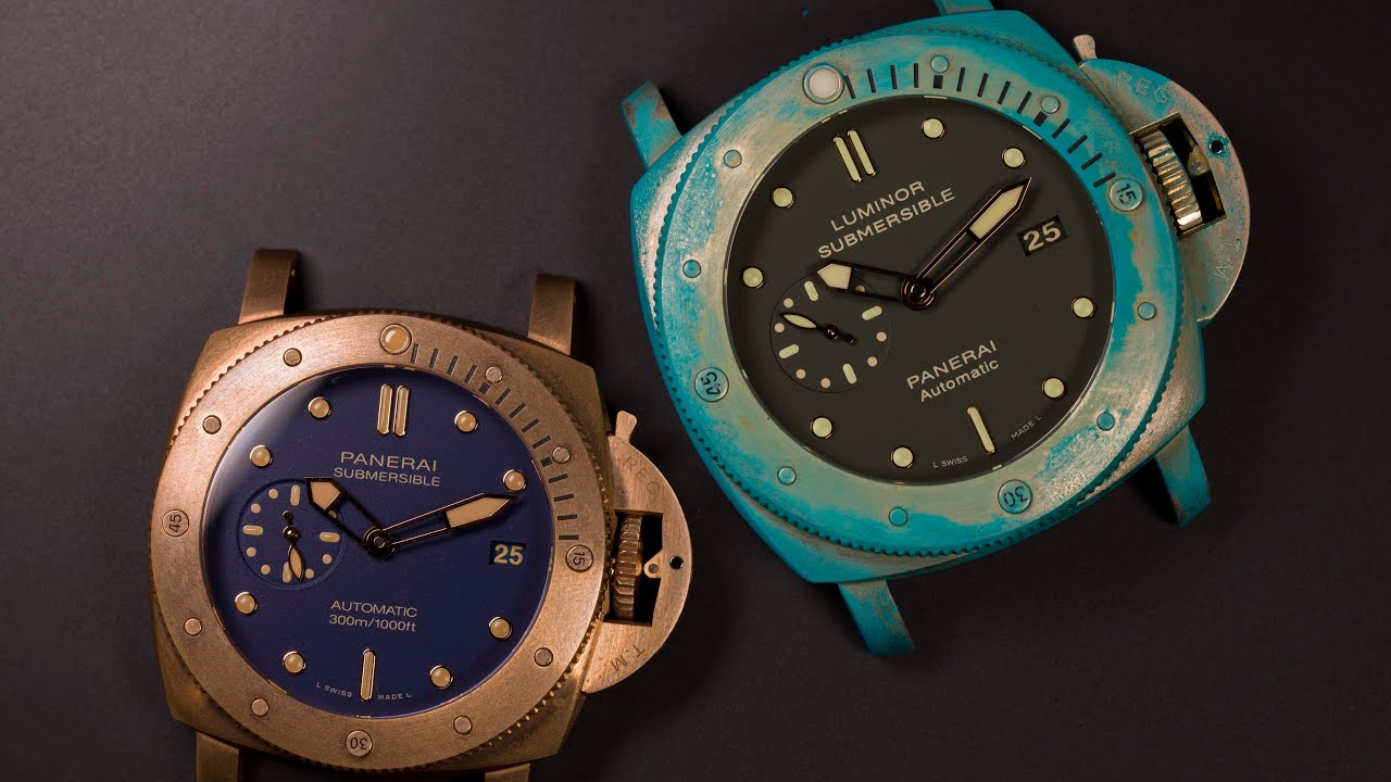 DIY PANERAI SUBMERSIBLE BRONZO HACK! Step by step on how to get & remove patina fast!