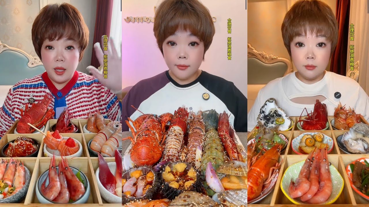 Eat shrimp 🦐🦐🦐 oysters Seafood  shrimp🦞 eggs shrimp 🦐#lopster #seafood #chinesefood