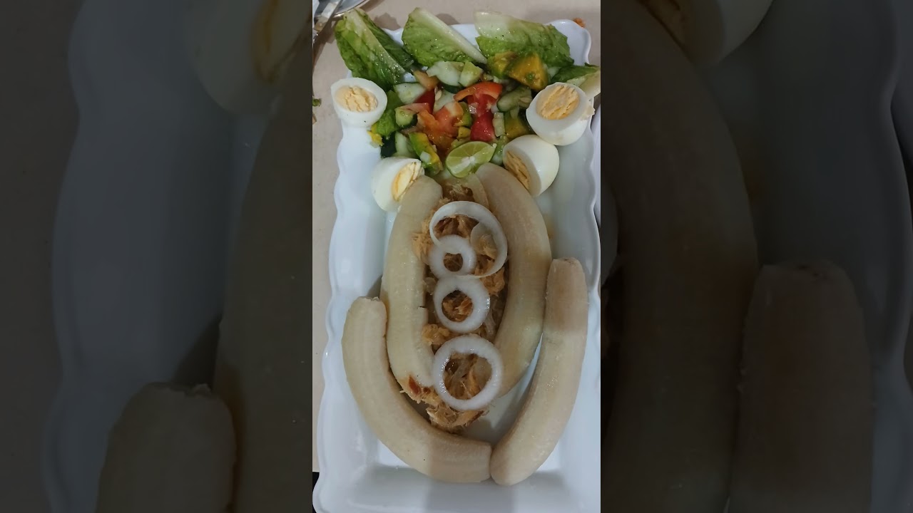 Pause Gourmande Morue,salade,bananes
