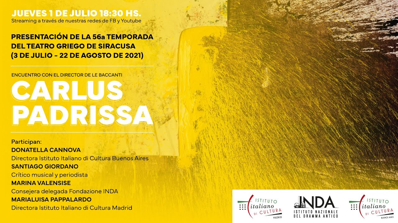 INCONTRO CON CARLOS PADRISSA