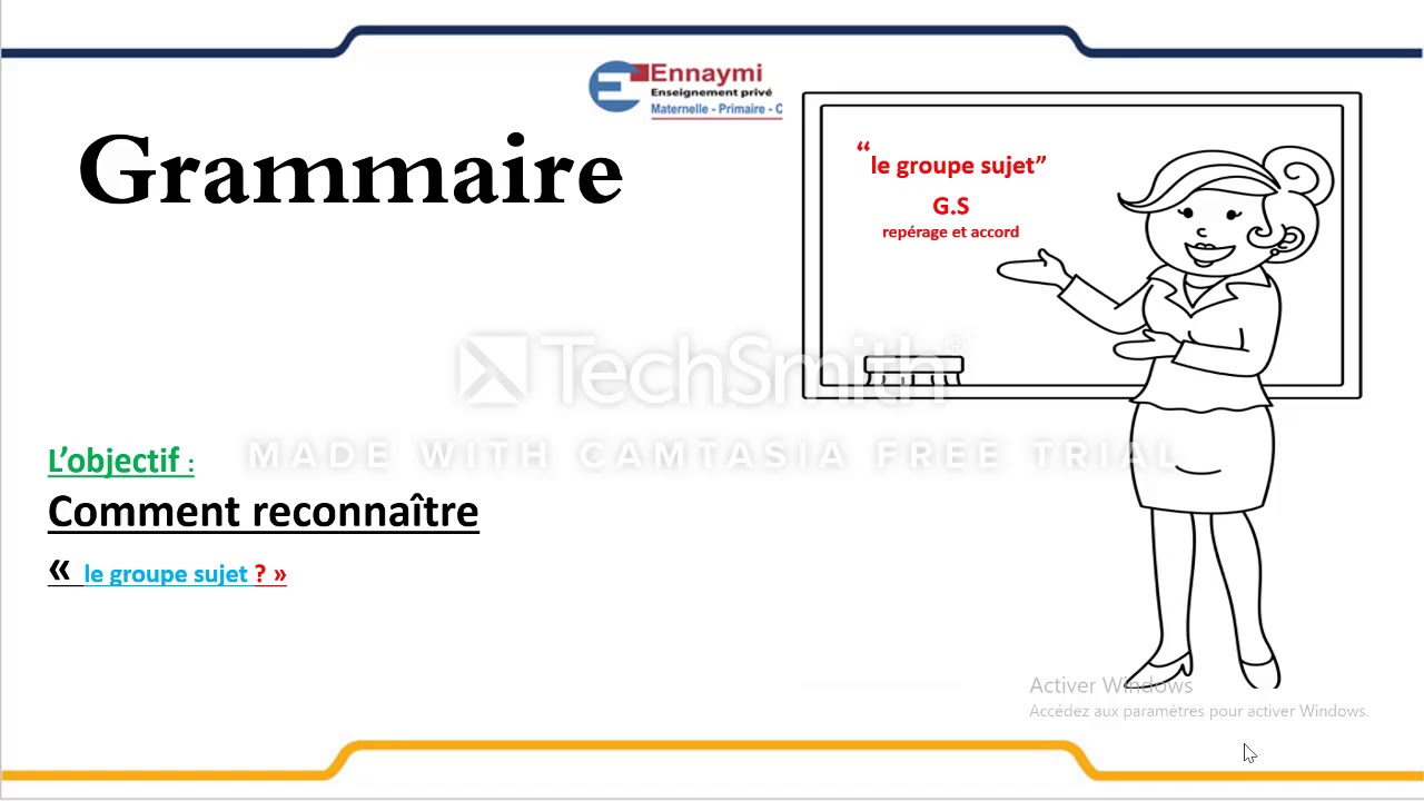 Grammaire: le groupe sujet