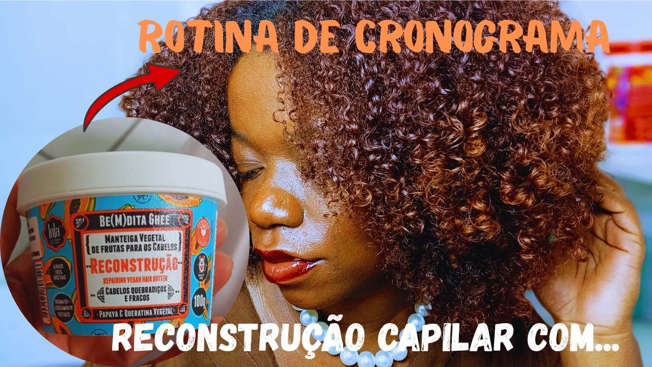 ROTINA DE CRONOGRAMA RECONSTRUÇÃO #cabelocrespo #cachos #transiçãocapilar #cronogramacapilar