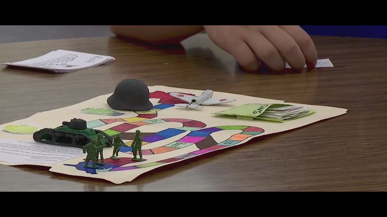 Middle school teacher using board games to test students