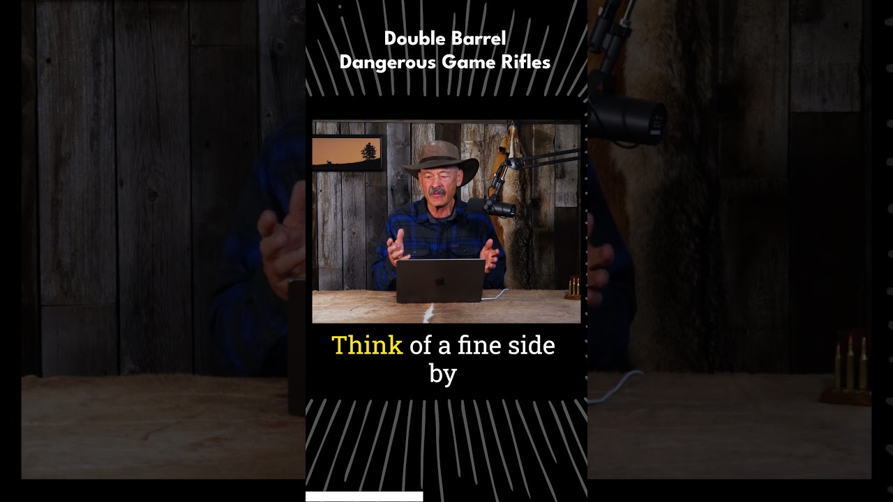 Double Barrel Dangerous Game Rifle