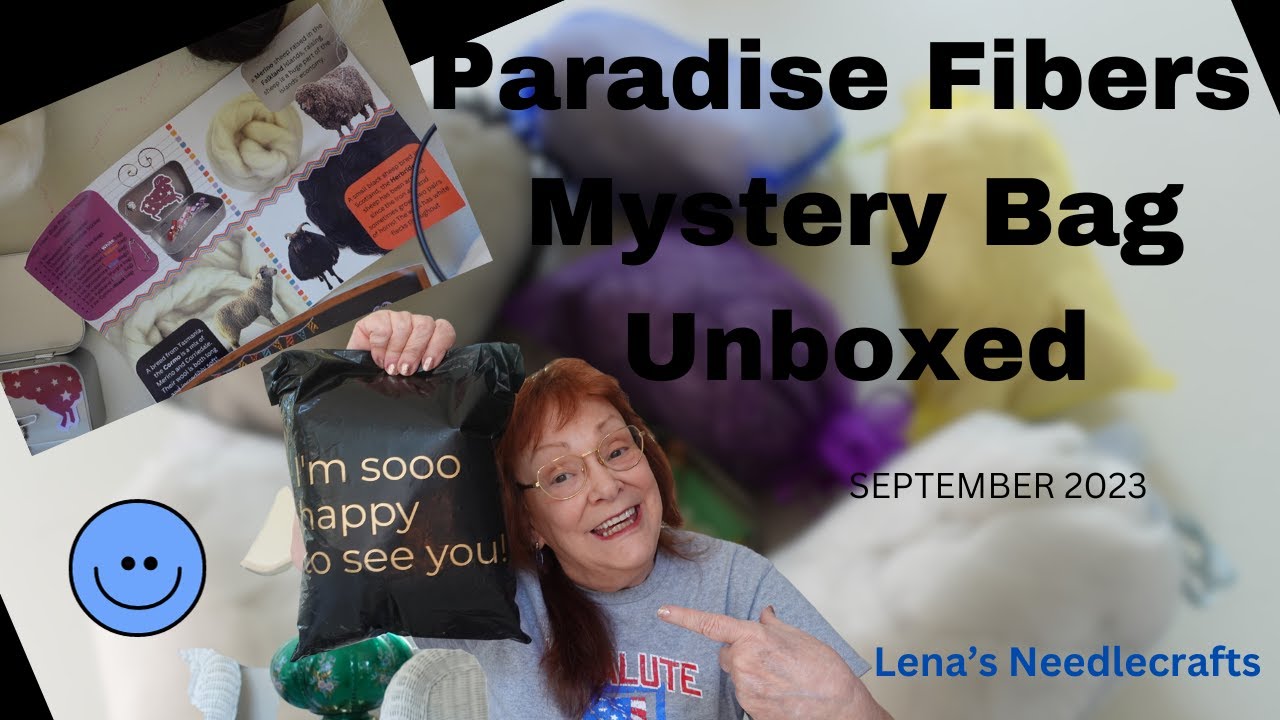 Paradise Fibers Mystery Bag Unboxed   September 2023, Subscriptions #