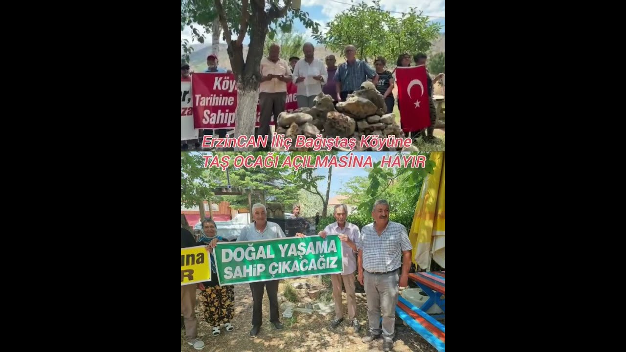 İliç Bağıştaş Köyünde Taş Ocağı Madeni Açılıyor