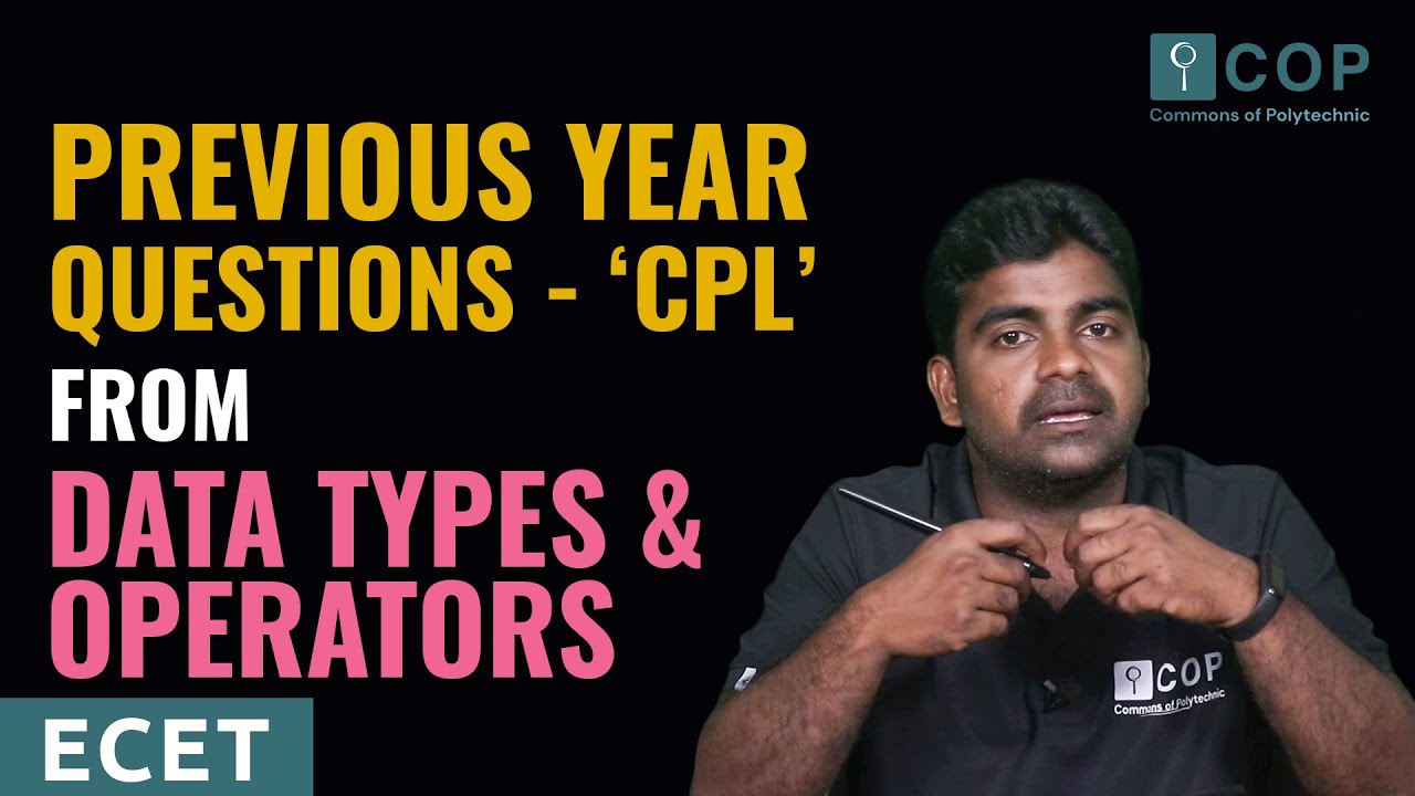 Previous Year Questions | Data Types & Operators in 'C' |TS ECET||AP ECET|