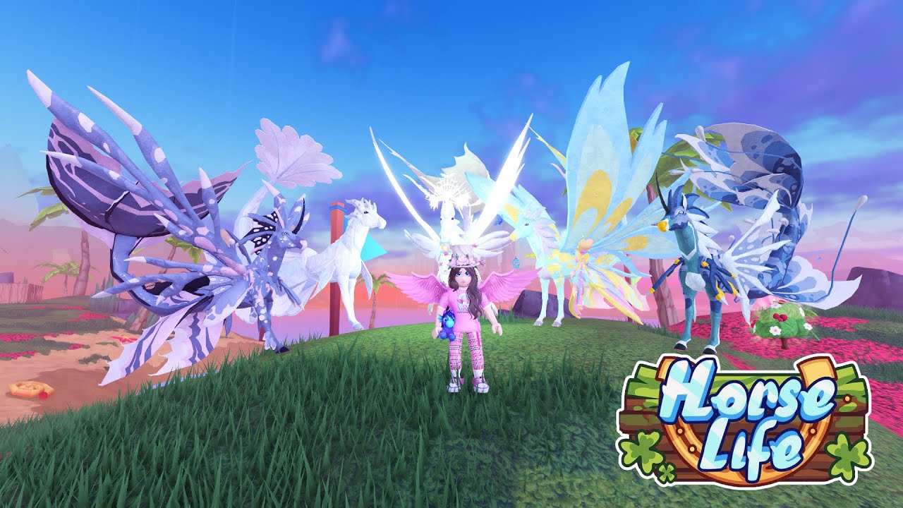 Hippocampus TRAIT drop and NEW Wings in Horse Life!