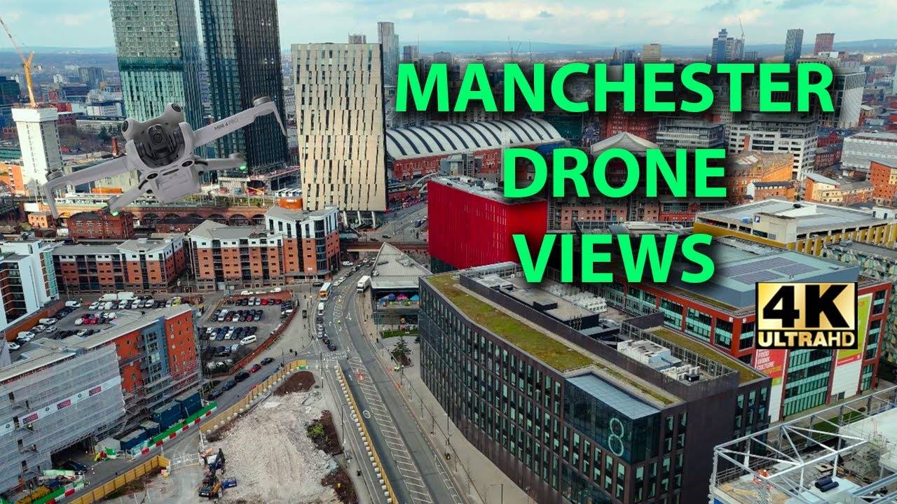 Manchester, Hulme, First Street, Mancunian Way. Around The City