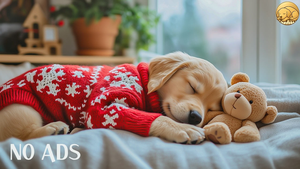 12 HOURS Soothing Dog Music 🐶🌸 Light Tranquil Background 🎶 Help Dogs Feel Secure 💤 No Ads