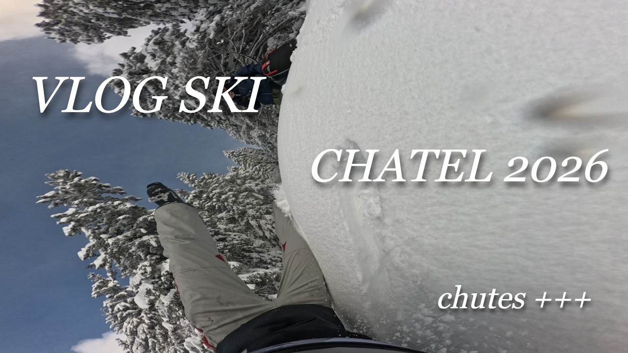 Une nouille au SKI // Ma Première fois au SKI à 18 ans ! ( Vlog Châtel 2k26 )