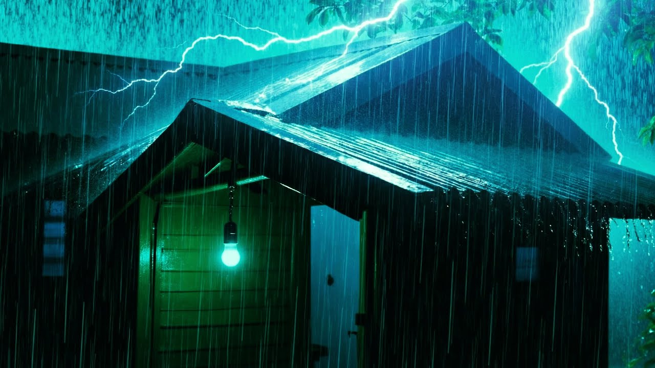 Попробуйте Послушать Через 3 Минуты, Чтобы Мгновенно Заснуть 🌧️ Asmr-Звуки Сильного Дождя И Грома,