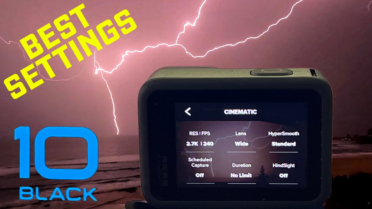 ЛУЧШИЕ НАСТРОЙКИ для видеосъемки МОЛНИИ на GoPro HERO 10