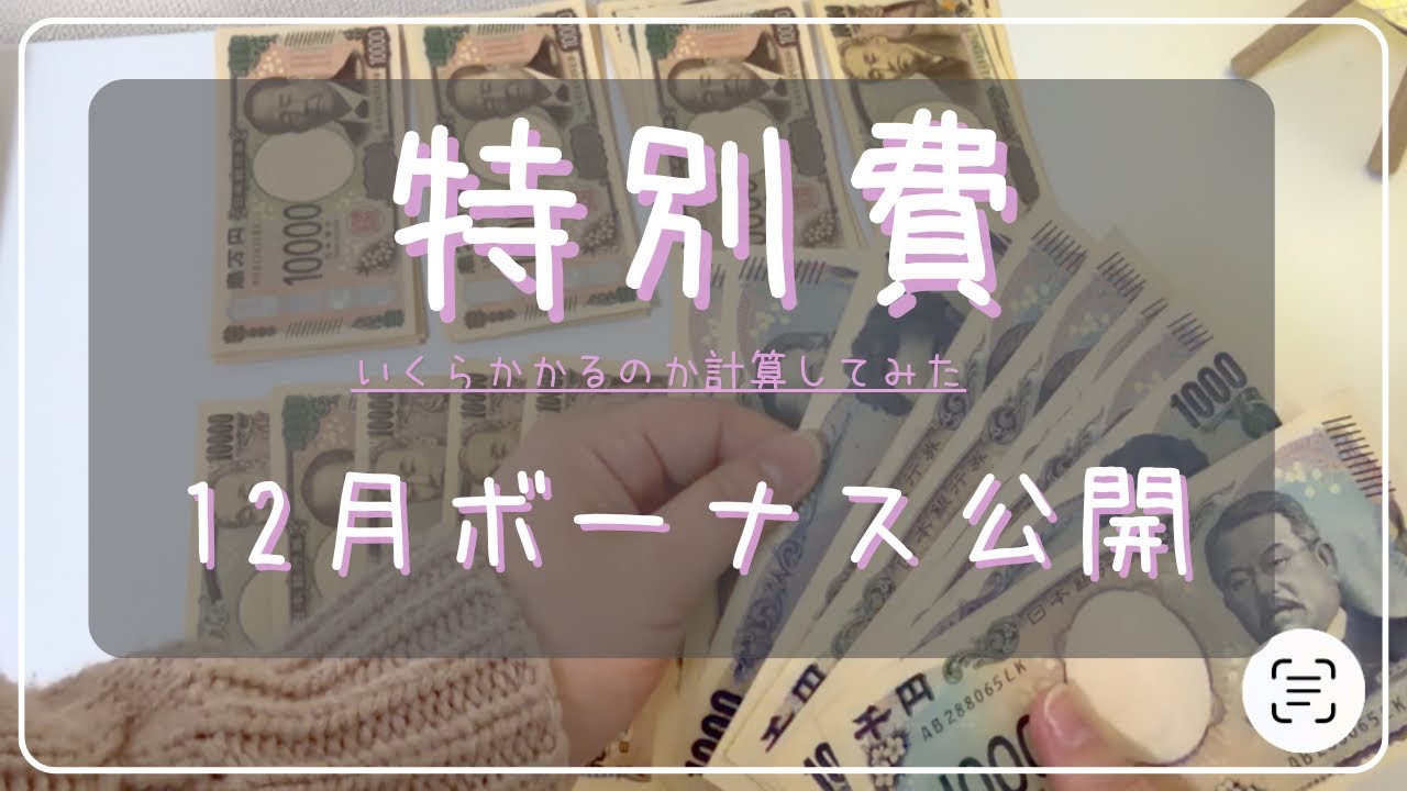 【ボーナス公開＆特別費】2026年の特別費を計算しました！12月の夫婦合わせたボーナス額も公開します♡#音声あり #30代夫婦 #ボーナス #特別費 #家計簿公開 