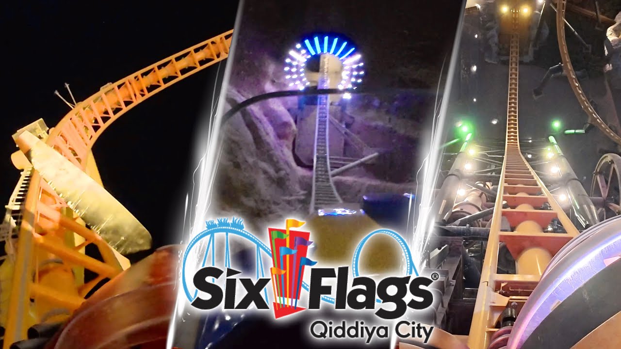 Все американские горки в Six Flags Qiddiya City 2026 🇸🇦