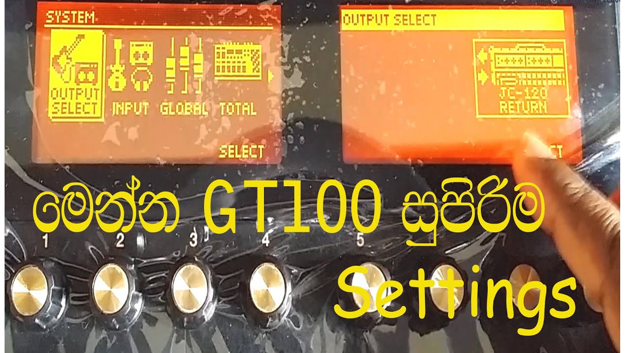 All Settings Boss GT100  episode 2