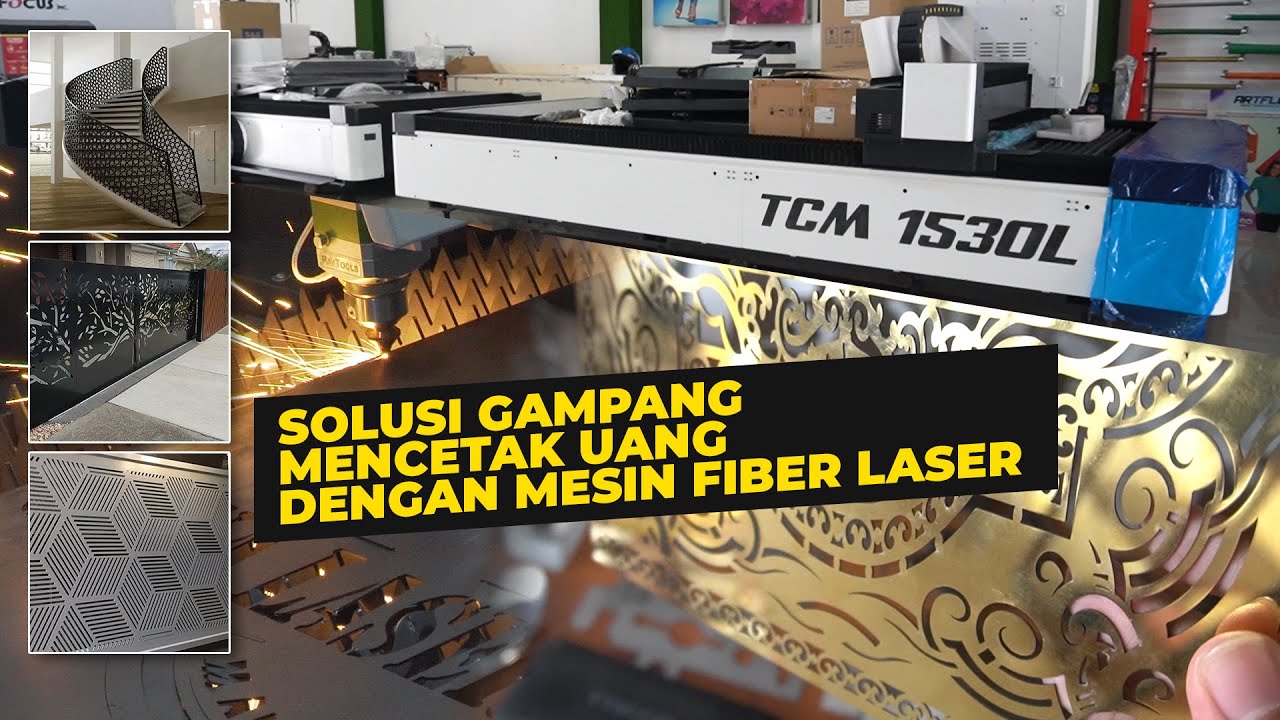 MESIN POTONG EMAS KUNINGAN STAINLESS BESI METAL, FIBER CUTTING ATLAS TCM 1530L
