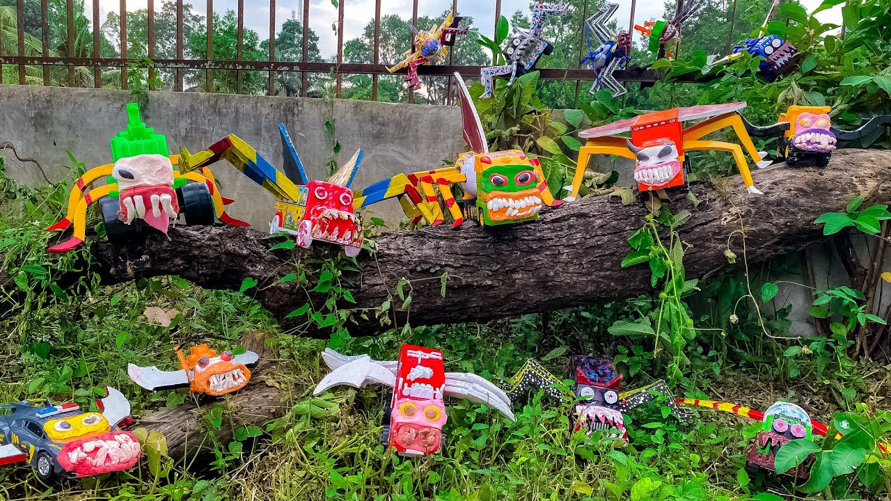 Upgrade RC LIGHTNING MCQUEEN EATER Monster Percy Spider, Monster Mcqueen Monster Truck Police Car