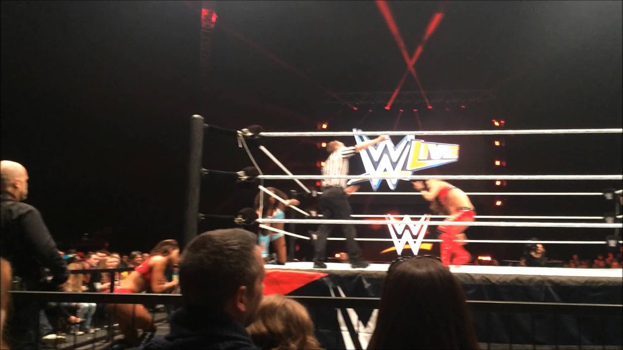 #WWEGlasgow #WWELive - 08/04/15 - The Bella Twins Vs Paige & Naomi